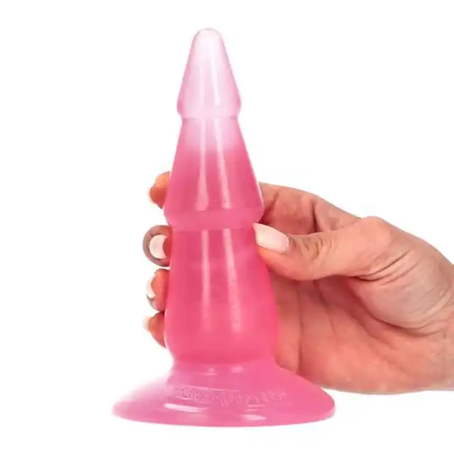 Toyz4Lovers - Pino Transparent pink Plug - trzypoziomowe dildo w różowym kolorze