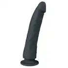 Easy Toys - Suction Cup Dildo Black - realistyczne, czarne dildo! Przyjemna zabawa bez użycia rąk