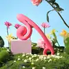 Snail Vibe - Curve Vibrator Pink USB. Innowacyjny wibrator z rozwijającym się stymulatorem łechtaczki. 2 potężne silniczki i nowe doznania!
