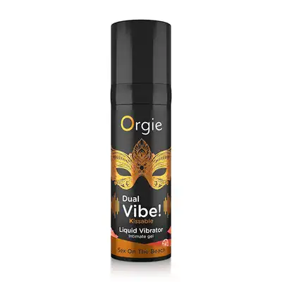 Orgie - Dual Vibe! Sex On The Beach. Ekscytujący i nadający się do całowania żel z amazońskimi składnikami roślinnymi i pysznym smakiem koktajlu Sex On The Beach