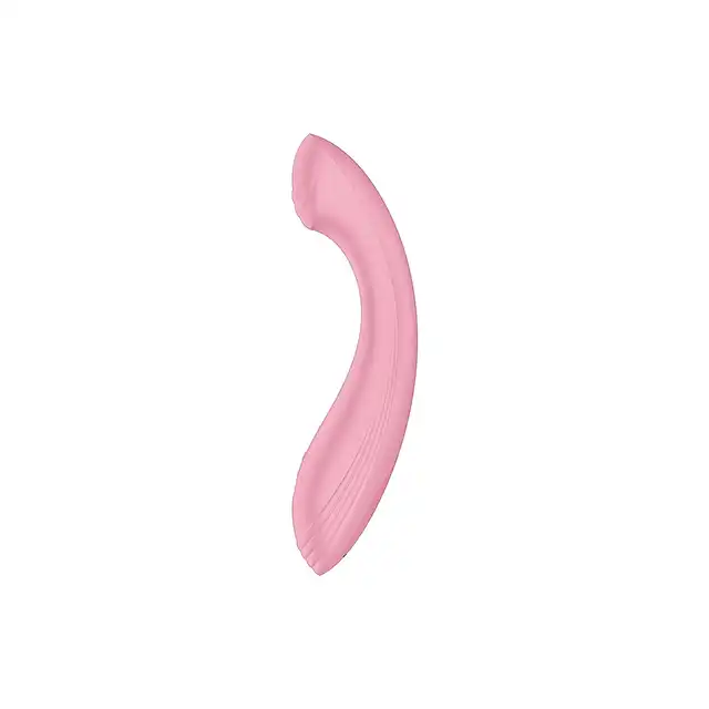 Satisfyer - G-Force Pink. Silikonowy wibrator do stymulacji punktu G z lekko zakrzywionym kształtem i spłaszczoną końcówką do precyzyjnej stymulacji