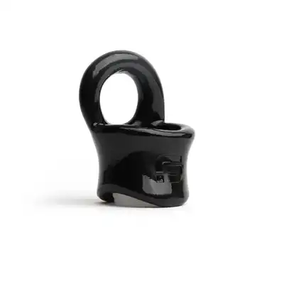 Sport Fucker - TPE Baller Ring Black - ring erekcyjny rozciągający jądra