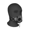 Ouch! - Open Mouth Gag with Plug Stopper Black - knebel na usta z zatyczką. Przejmij władzę!