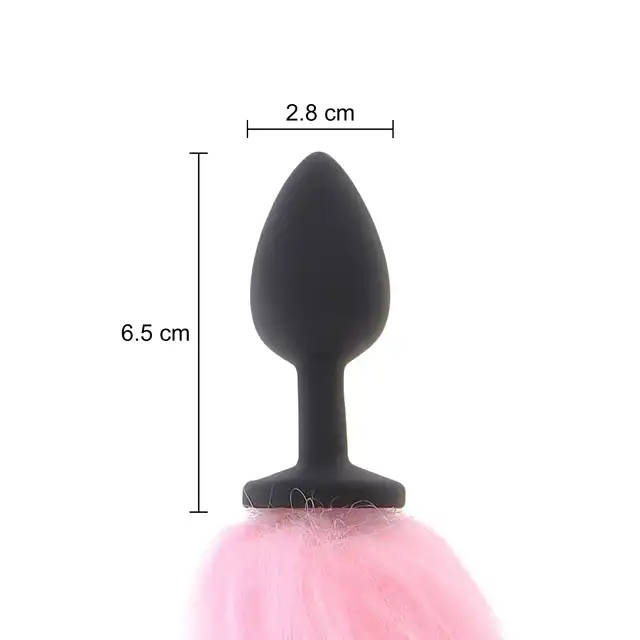 Taboom - Unicorn Tail Buttplug LED. Zjawiskowy korek analny z lisia kitą, ogon zdobiony barwnymi diodami LED, fascynujące doświadczenie analne