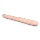 Easy Toys - Double Ended Dildo Skin - dwustronne dildo. Podwójna stymulacja w Twoim zasięgu!