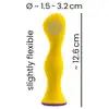 Bunt. - Anal vibrator - wibrator analny z giętką główką. Wodoodporny i w elektryzującym kolorze!