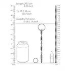 Ouch! - Urethral Sounding Dilator. Wytrzymała, teksturowana sonda cewkowa z uchwytem w postaci pierścienia o-ring. 