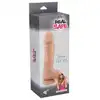 Real Safe - Berry Dildo Flesh. Realistyczne dildo z ukształtowaną teksturą i wyraźnie zaznaczonym kształtem żołędzi, mocna przyssawka w podstawie