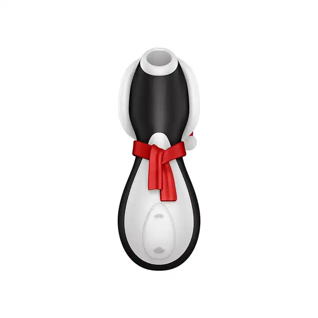 Satisfyer - Penguin Holiday Edition. Genialny stymulator ciśnieniowy, stymulacja łechtaczki ssącymi falami powietrza. Nowe, świąteczne wydanie kultowego Pingwinka, genialne na prezent pod choinkę