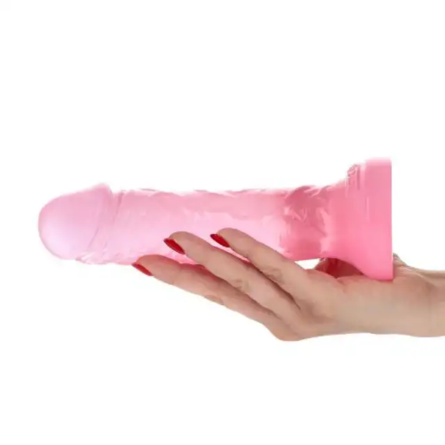 Toyz4Lovers - Camillo Transparent Pink. Przejrzyste, różowe dildo z przyssawką i wyraźnymi żyłkami. 20,m cm długości, 3,5 cm średnicy
