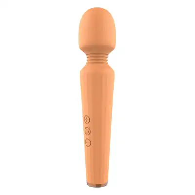Glam - Wand Vibrator Orange - wibrator magiczna różdżka. Daj się ponieść przyjemności z intensywnymi wibracjami
