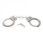 Bestseller - Slave me Handcuffs. Metalowe kajdanki na ręce imitujące policyjne. Doznaj pełni zniewolenia. 