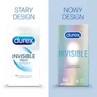 Durex - Invisible 10 pcs. Super cienkie prezerwatywy dla większej bliskości z partnerem, opakowanie 10 sztuk. Najcieńsze prezerwatywy lateksowe 