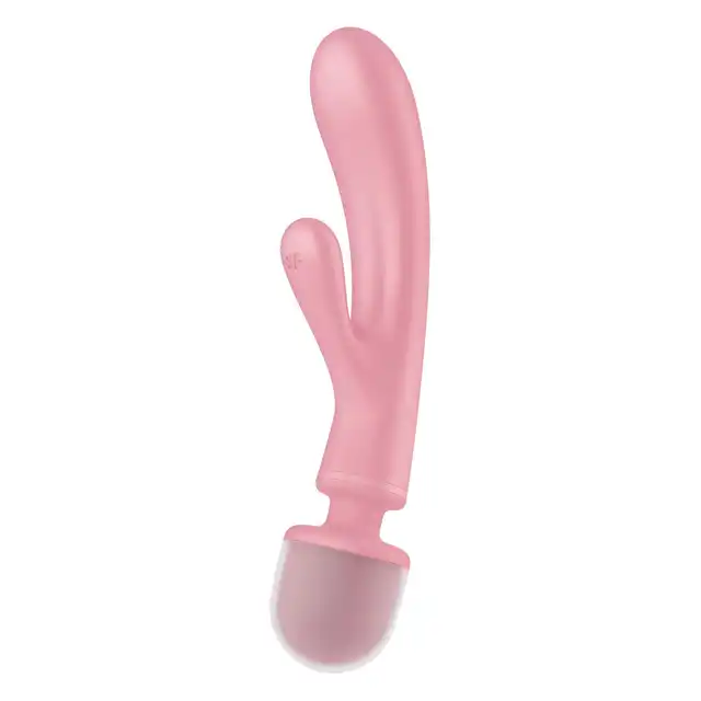 Satisfyer - Triple Lover Pink. Wibrator z króliczkiem i magiczna różdżka, potrójna stymulacja to trzy razy więcej przyjemności