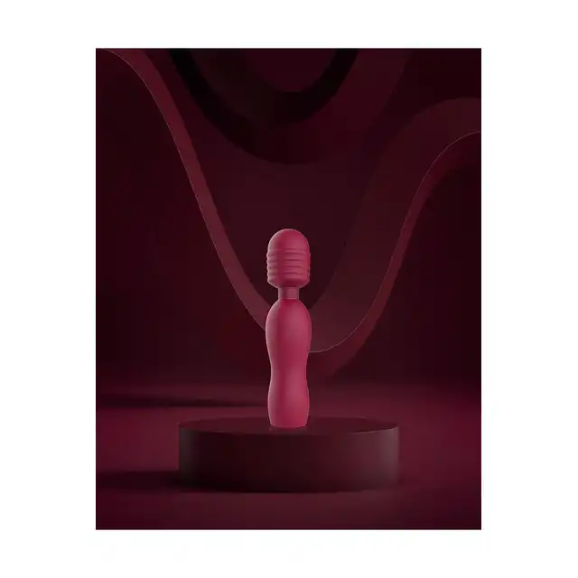 Dream Toys - Glam Travel Wand. Bordowa,e elegancka mini, magiczna różdżka doskonała do zabrania w podróż!