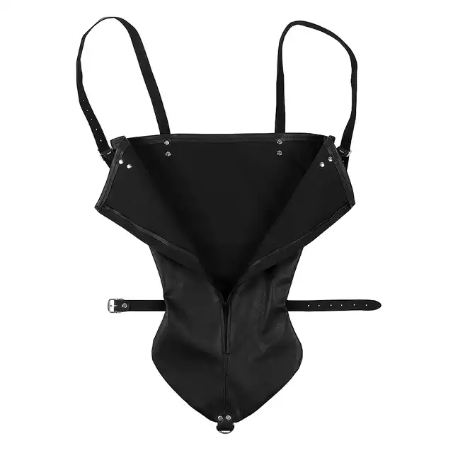 Ouch! - Zip-up Full Sleve Arm Restraint Black - rękaw na ręce do unieruchomienia. Czarne kajdanki do BDSM!
