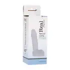 Real Rapture - Dildo Clear Sensation Small - realistyczne mini dildo z jądrami. Przezroczyste