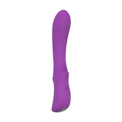 Elys – Convex Purple USB. Fioletowy silikonowy wibrator z delikatnym kształcie S. Doskonały do stymulacji punktu G. 9 trybów wibracji