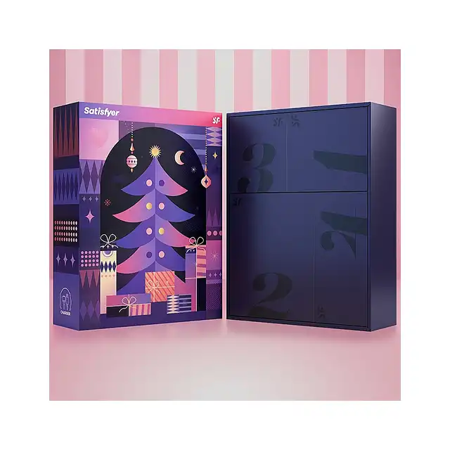 Satisfyer - Christmas Advent Box. Zestaw upominkowy w formie kalendarza adwentowego. Specjalnie wyselekcjonowane gadżety ucieszą każdego obdarowanego