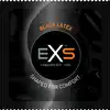 EXS - Black Latex 12 szt. Czarne prezerwatywy lateksowe, bezzapachowe i bezsmakowe, rozszerzana końcówka dla lepszego dopasowania