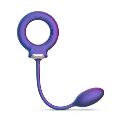 Hueman - Cockring with Anal Ball. Ring erekcyjny z wtyczką analną, wyjątkowa zabawka zapewniająca intensywną podwójną stymulację, opóźnienie wytrysku i przedłużenie stosunku