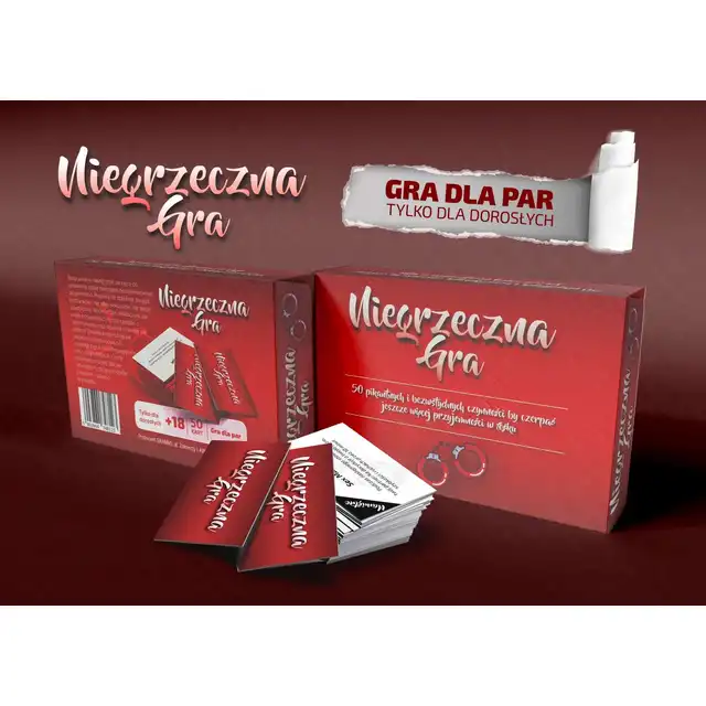 Grammi - Niegrzeczna Gra. Erotyczna gra karciana dla par, 50 niegrzecznych i bezwstydnych zadań prowadzących do wzmocnienia doznań