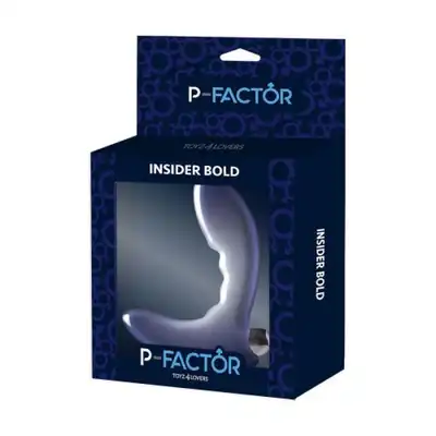 P-Factor - Insider Bold anal plug with bullet. Wibrujący masażer prostaty zaprojektowany z myślą o głębokim i intensywnym masażu