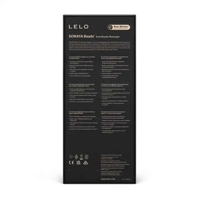 Lelo - Soraya Beads. Luksusowe koraliki analne z technologią Bow-Motion dla intensywnych doznań