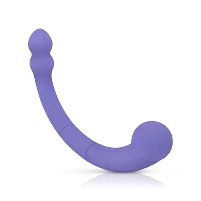 Good Vibes Only - Double End Vibrator Leah - Purple. Wibrator podwójny, o 10 cudownych trybach wibracji, wykończone ultra gładkim silikonem