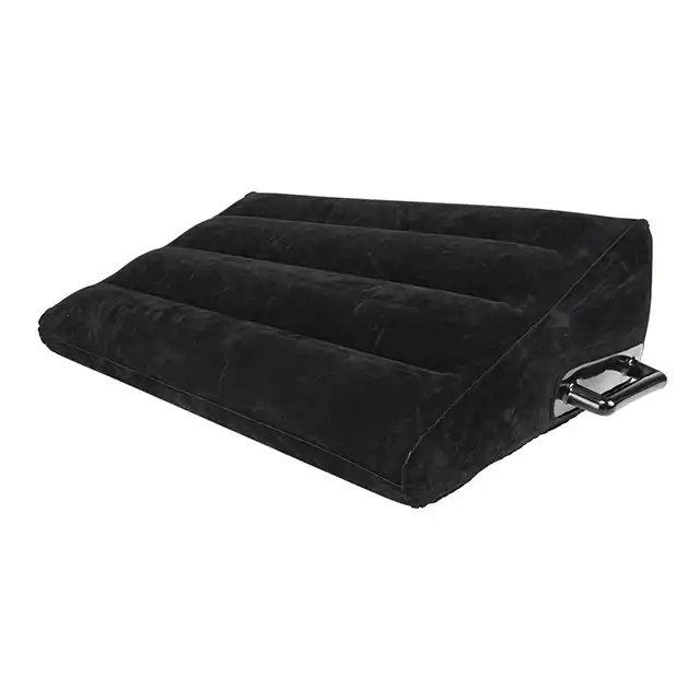 Sportsheets - Pivot Inflatable Positioner. Dmuchana poduszka do sypialni, antypoślizgowa, wygodna i komfortowa poduszka pozycjonująca z aksamitnym wykończeniem