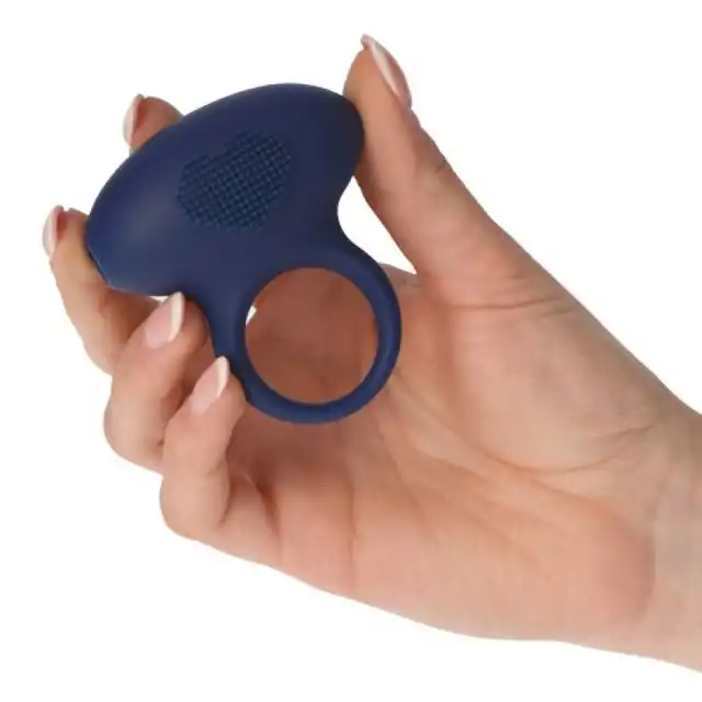 #Enjoy - Vibrating Cock Ring Emphasis Heart. Elastyczny, wibrujący pierścień erekcyjny na przedłużenie stosunku i 