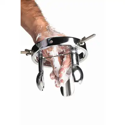 Master Series - Stainless Steel Anal Explorer. Unikatowy wziernik analny ze stali nierdzewnej z rozwarciem do 10 cm! Doskonały do fistingu. Mocne wrażenia. 