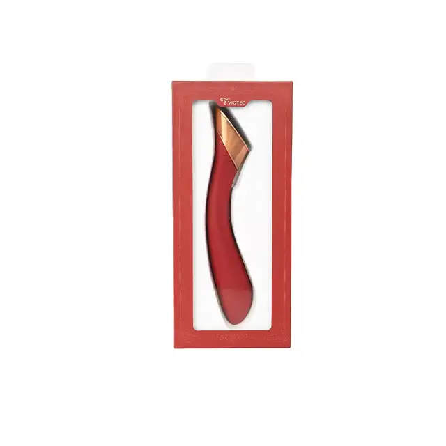 Viotec - Manto G-Spot Massager Red. Wibrator do punktu G z intuicyjnym ekranem LCD, stylowy i jakościowy dodatek do kolekcji