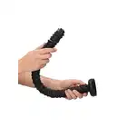 OUCH! - Ass Textured Snake Dildo 20''. Ultra długie dildo analne ze stymulującymi wypustkami i żłobieniami, głęboka i intensywna stymulacja analna