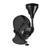 Ouch! - Open Mouth Gag Head Harness with Funnel - harness na głowę z lejkiem. Nowy wymiar BDSM!