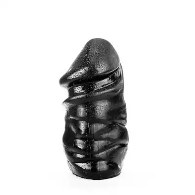 All Black - AB 60, 17cm średnicy. Duże dildo o elastycznym materiale i mocno pofałdowanej strukturze. Zapewnia uczucie całkowitego wypełnienia