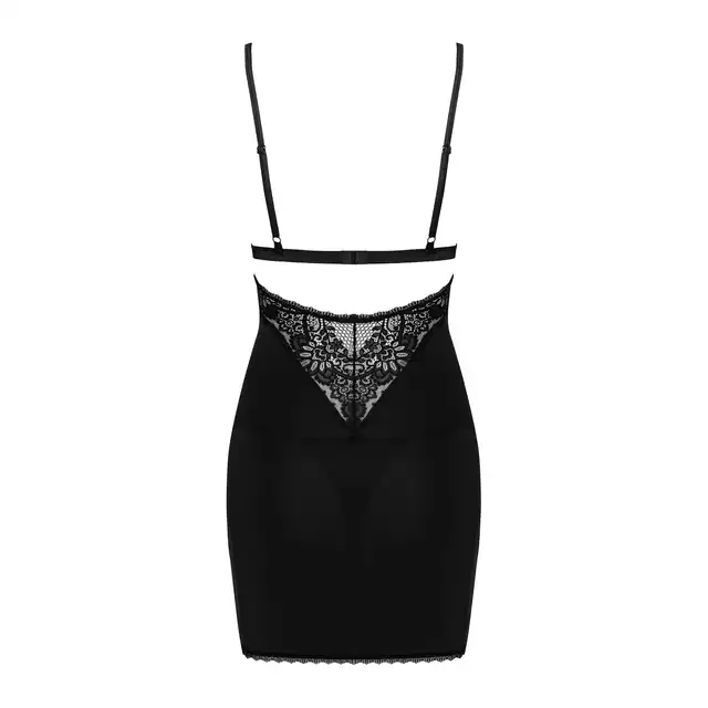 Obsessive - Maderris Chemise M/L. Obcisła koszulka z cudnymi koronkowymi wstawkami, uwydatnienie i podkreślenie biustu i talii