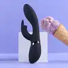 Vive - Zosia Classic G-Spot Rabbit. Czarny niesamowity wibrator z króliczkiem do stymulacji punktu G z unikalnym przyciskiem, który doprowadzi Cię do orgazmu!