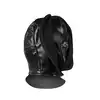 Ouch! - Zip-up Bondage Mask Black - podwójna maska! Rozepnij zamek i zobacz oczy partnera