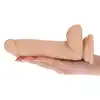 Real Safe - Rod Slim Dildo Flesh. Realistyczne dildo o smukłym kształcie. Uwodzicielskie doznania w modnym i innowacyjnym designie 