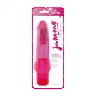 Toyz4Lovers - Jammy Jelly Classy glitter vibrator - wibrator żelowy z brokatem! Różowy