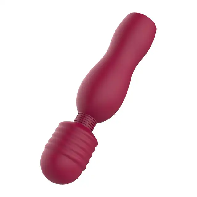Dream Toys - Glam Travel Wand. Bordowa,e elegancka mini, magiczna różdżka doskonała do zabrania w podróż!