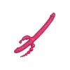 Dream Toys - Essentials Anywhere Pleasure Vibe Pink. Wszechstronny wibrator ze stymulacją analną, waginalną i łechtaczkową. Aż 4 końcówki!