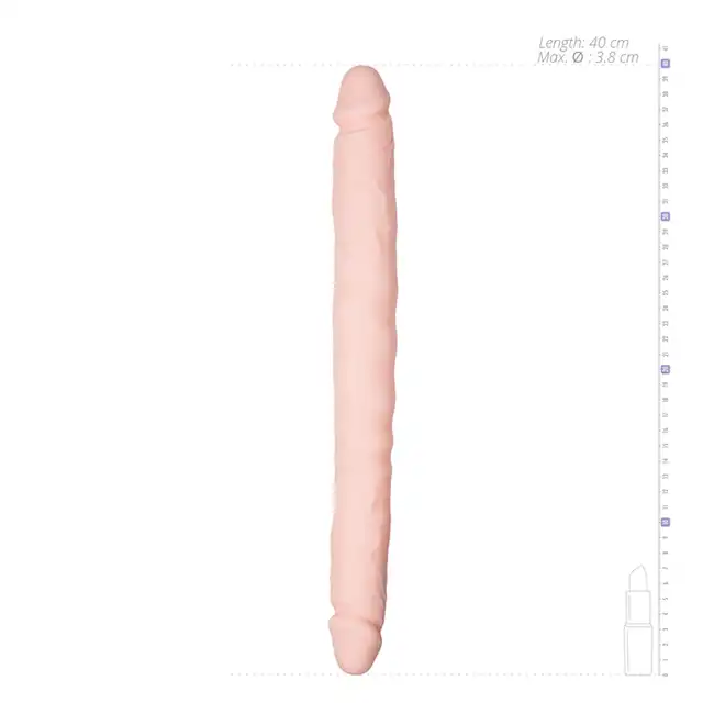 Easy Toys - Double Ended Dildo Skin - dwustronne dildo. Podwójna stymulacja w Twoim zasięgu!