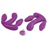 3Some - Total Ecstasy Silicone Vibrator. Potrójny, fioletowy wibrator zdalnie sterowany na pilota. Przeżyj potrójnie intensywne orgazmy. Gwarancja stymulacji odbytu, łechtaczki i punktu G!
