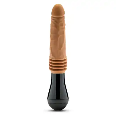 DR. SKIN SILICONE DR. ARTHUR THRUSTING GYRATING VIBRATING DILDO TAN