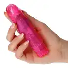 Toyz4Lovers - Jammy jelly gleamy glitter pink - wibrator żelowy z brokatem! Różowy
