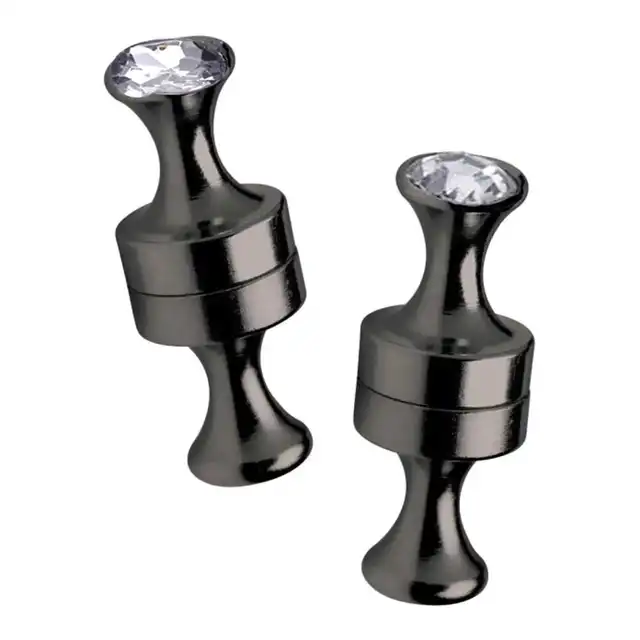 Black Line - Magnetic Power Pins Nipple Clamps. 