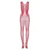 Obsessive - N112 bodystocking Red XL/XXL. Drapieżny, czerwony bodystocking z motywem skrzydeł, przygotuj się na eksplozję miłości i zabawę pełną pikantnych chwil