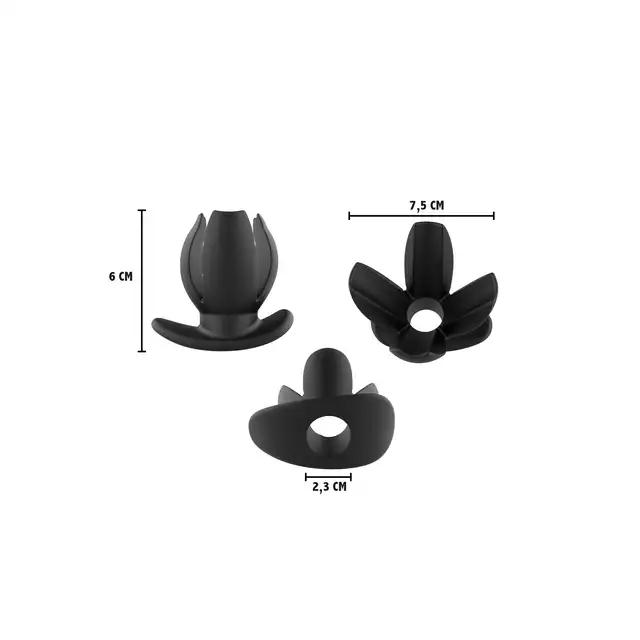 Extreme - Wtyczka Spreader 4-Way Plug. Czarny plug analny z funkcją tunelu oraz rozwieracza. Niesamowite doznania i możliwości. Wysokiej jakości silikon. 